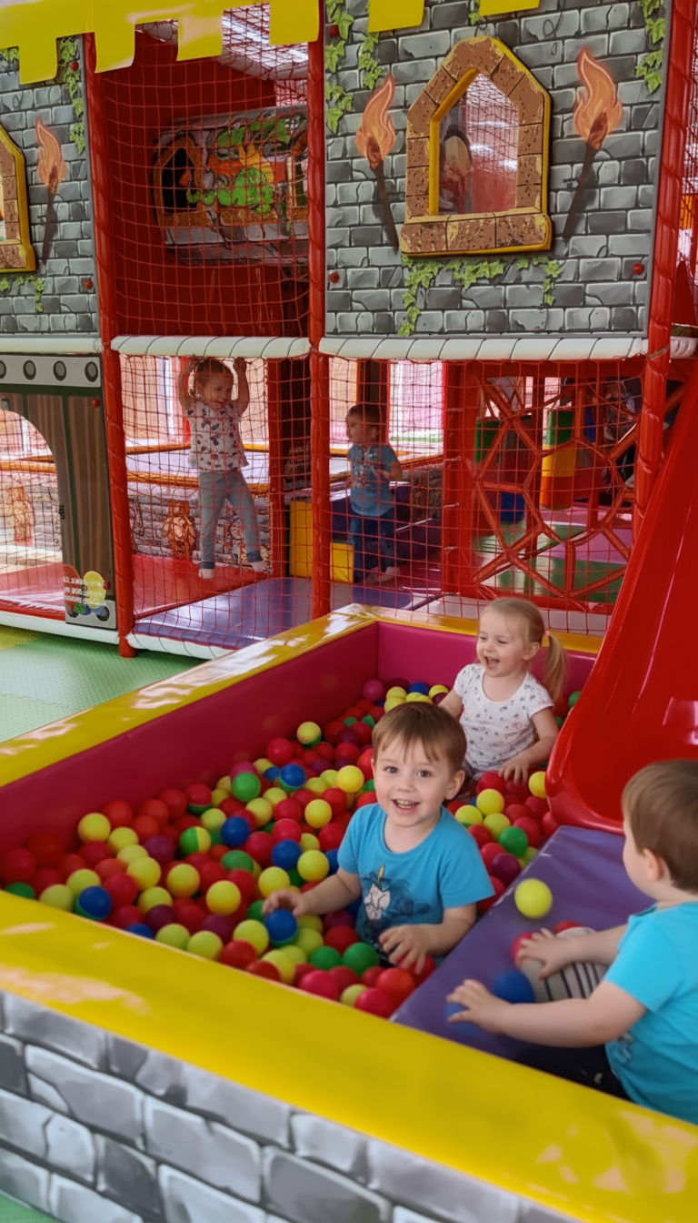Діти граються в ігровій кімнаті